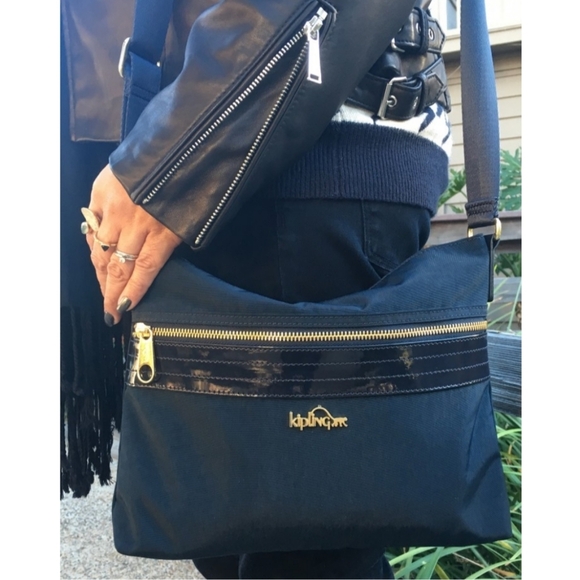 Kipling Always On Adelaide Crossbody Navy Gold - Picture 7 of 7